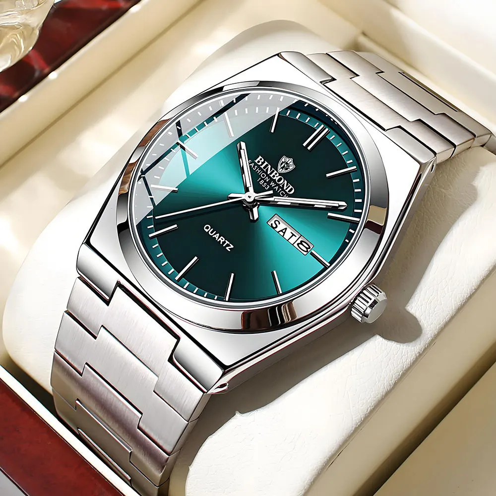 Fashion New Stainless Steel Buckle Men's Business Casual Quartz Thin Double Calendar Men's Watch
Fashion New Stainless Steel Buckle Men's Business Casual Quartz Thin Double Calendar Men's Watch