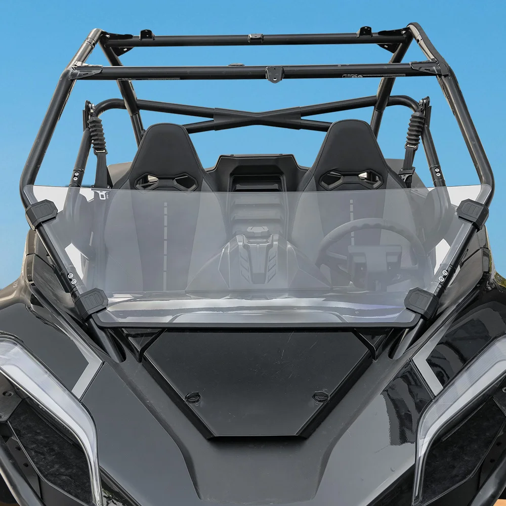 UTV Front Half Windshield Hard-coated PC Windscreen For CF-MOTO ZFORCE 950 SPORT 20-22 HO SPORT 22-23 H.O. EX/1000 SPORT 22-24
UTV Front Half Windshield Hard-coated PC Windscreen For CF-MOTO ZFORCE 950 SPORT 20-22 HO SPORT 22-23 H.O. EX/1000 SPORT 22-24