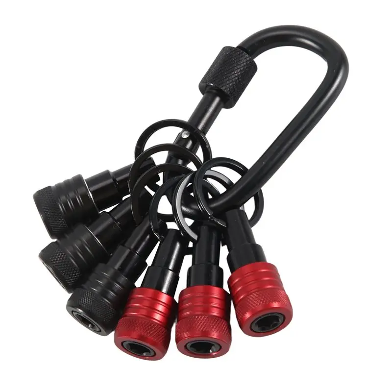 A20F-Upgrade Drill Bit Holder Key Chain 6Pcs 1/4 Bit Holder For Impact Driver Include Keychain Carabiner
A20F-Upgrade Drill Bit Holder Key Chain 6Pcs 1/4 Bit Holder For Impact Driver Include Keychain Carabiner