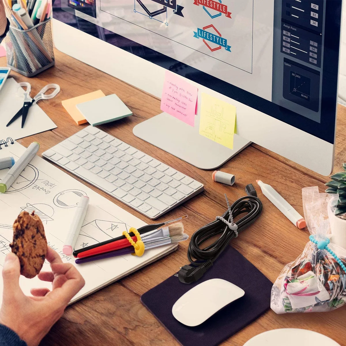 50Pcs Reusable Silicone Wire Ties Flexible Colorful Cable Organizer for Food Bag Sealing Household Multifunctional Storage
50Pcs Reusable Silicone Wire Ties Flexible Colorful Cable Organizer for Food Bag Sealing Household Multifunctional Storage