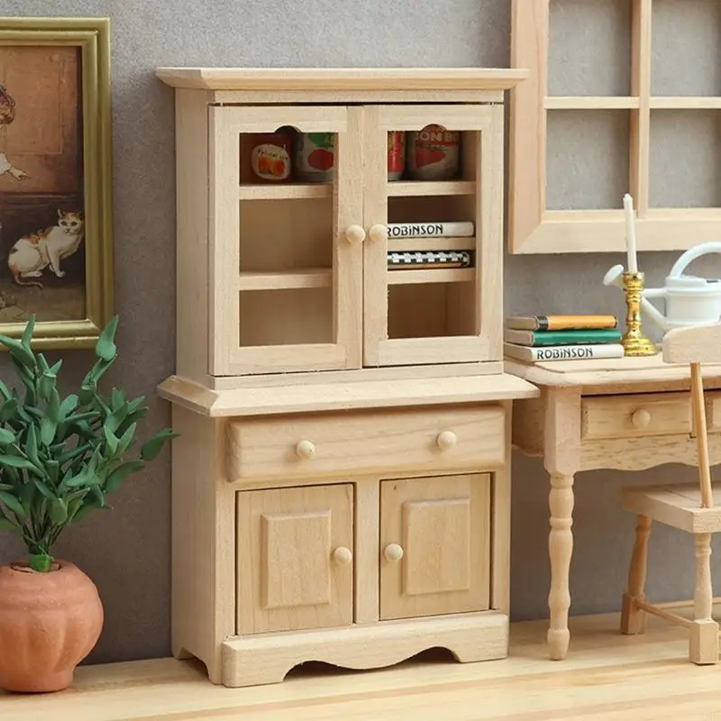 1:12 Miniature Cabinet Paint-Ready Storage Furniture with Layered Compartments for Kitchen, Study, and Living Room A2UB
1:12 Miniature Cabinet Paint-Ready Storage Furniture with Layered Compartments for Kitchen, Study, and Living Room A2UB