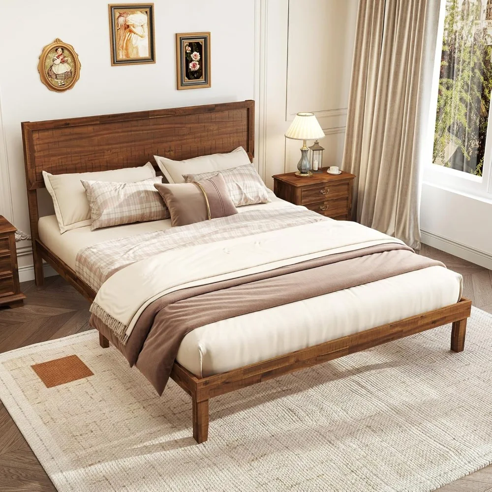Каркас кровати размера «queen-size» Giantex Wood с изголовьем, современная кровать размера «queen-size» середины века с ножками из массива дерева и деревянными планками Suppo
Каркас кровати размера «queen-size» Giantex Wood с изголовьем, современная кровать размера «queen-size» середины века с ножками из массива дерева и деревянными планками Suppo