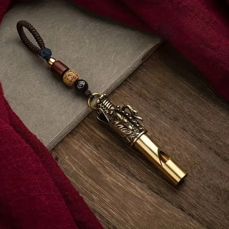 Brass Dragon Whistle Keychain | Durable Survival Emergency Whistle | Chinese Cultural Decor Pendant
Brass Dragon Whistle Keychain | Durable Survival Emergency Whistle | Chinese Cultural Decor Pendant