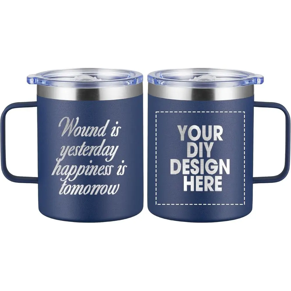 Personalized Custom Mug with Engraving Text/Logo Print in USA 50Pcs 12oz Double Wall Stainless Steel Coffee Cup Insulated Mug wi
Personalized Custom Mug with Engraving Text/Logo Print in USA 50Pcs 12oz Double Wall Stainless Steel Coffee Cup Insulated Mug wi