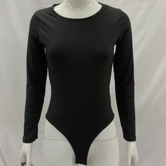 Sexy Europe America Autumn Winter Commute Solid Color High Neck Backless Tight Fitting Slim Fit Long Sleeved Women's Bodysuit
Sexy Europe America Autumn Winter Commute Solid Color High Neck Backless Tight Fitting Slim Fit Long Sleeved Women's Bodysuit