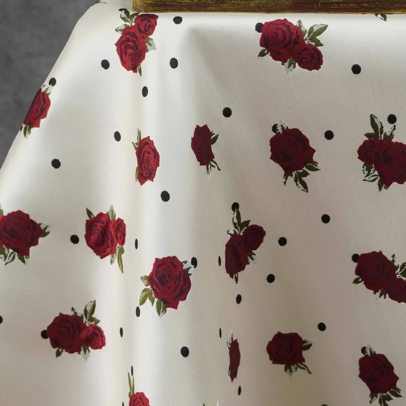 French Polka Dot Rose Jacquard Fabric Fashion Dress Vest Suit Yarn Dyed Luggage Fabrics By The Meter Diy Sewing Cloth Material
French Polka Dot Rose Jacquard Fabric Fashion Dress Vest Suit Yarn Dyed Luggage Fabrics By The Meter Diy Sewing Cloth Material