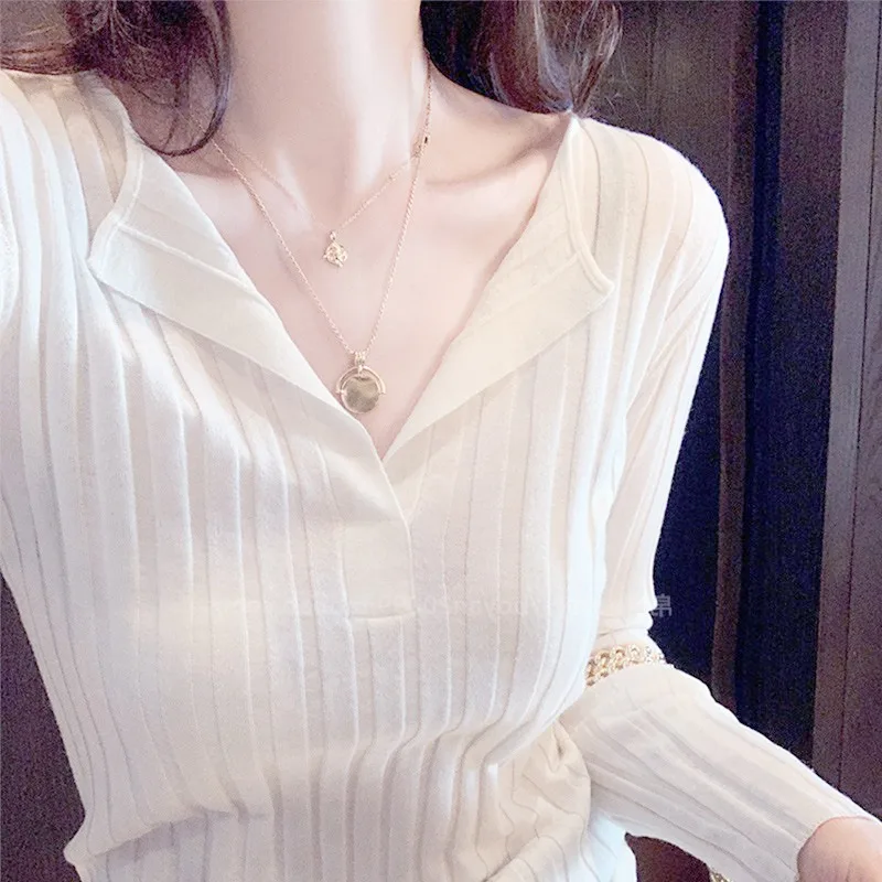 Temperament fit thin half open collar cashmere sweater female spring and autumn pit strip pullover sweater wool leggings
Temperament fit thin half open collar cashmere sweater female spring and autumn pit strip pullover sweater wool leggings