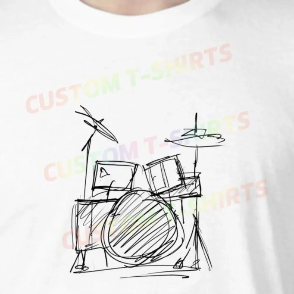 231 73_Drums Fans' comic-style hand-drawn pattern T-shirts for both men and women in summer
231 73_Drums Fans' comic-style hand-drawn pattern T-shirts for both men and women in summer