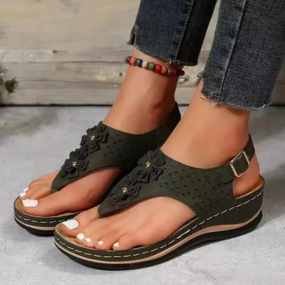 Women Summer Slippers Fashion Wedge Beach Sandals Oxford Women Flip Flops Wind Flower Hollowed Belt Buckle Female Shoes
Women Summer Slippers Fashion Wedge Beach Sandals Oxford Women Flip Flops Wind Flower Hollowed Belt Buckle Female Shoes