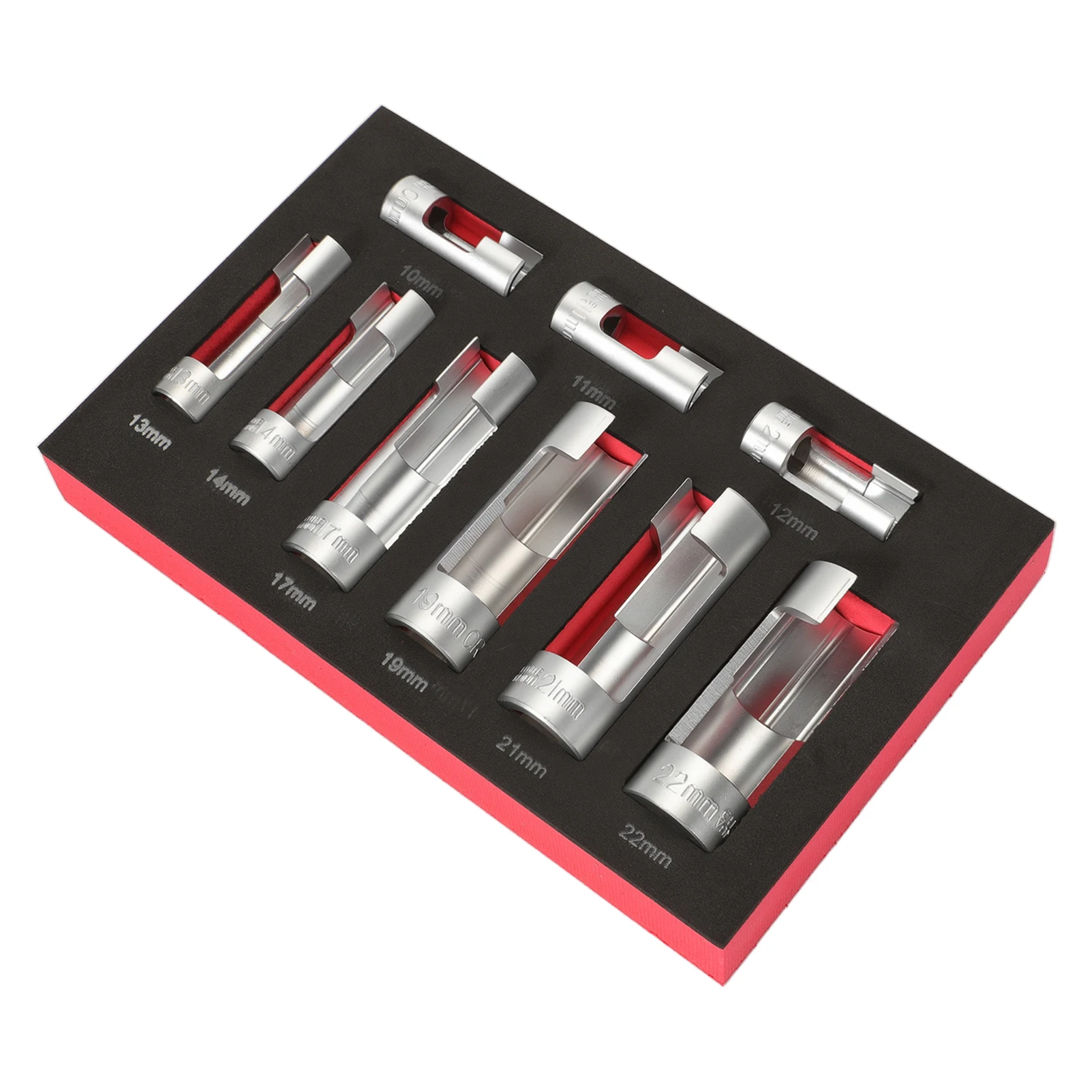 9Pcs Automotive O2 Oxygens Sensors Socket Offset Wrench Remover Tool and Thread Chasers Tool 10-22mm
9Pcs Automotive O2 Oxygens Sensors Socket Offset Wrench Remover Tool and Thread Chasers Tool 10-22mm