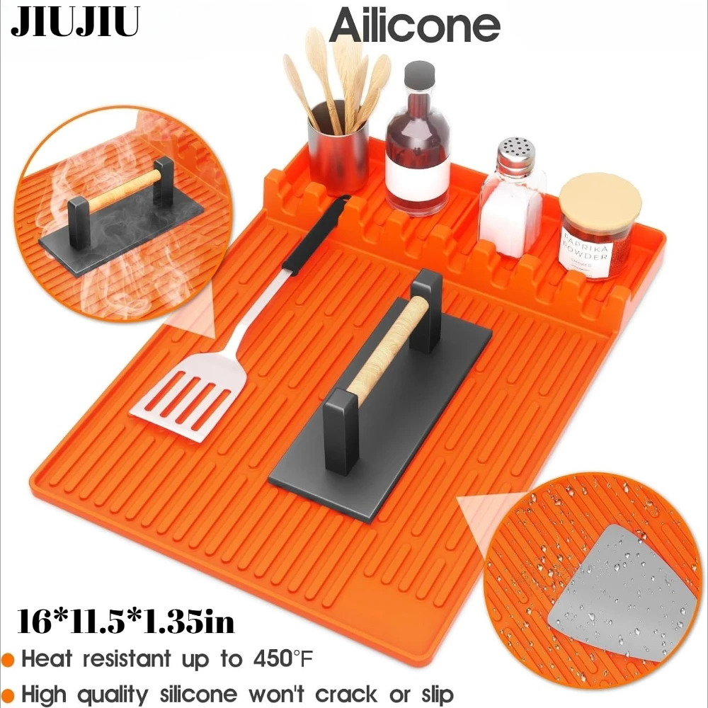 Grade Silicone Baking Grill Mat Non Stick Heat Resistant BBQ Mat Waterproof Kitchen Countertop Drying Storage Pad
Grade Silicone Baking Grill Mat Non Stick Heat Resistant BBQ Mat Waterproof Kitchen Countertop Drying Storage Pad