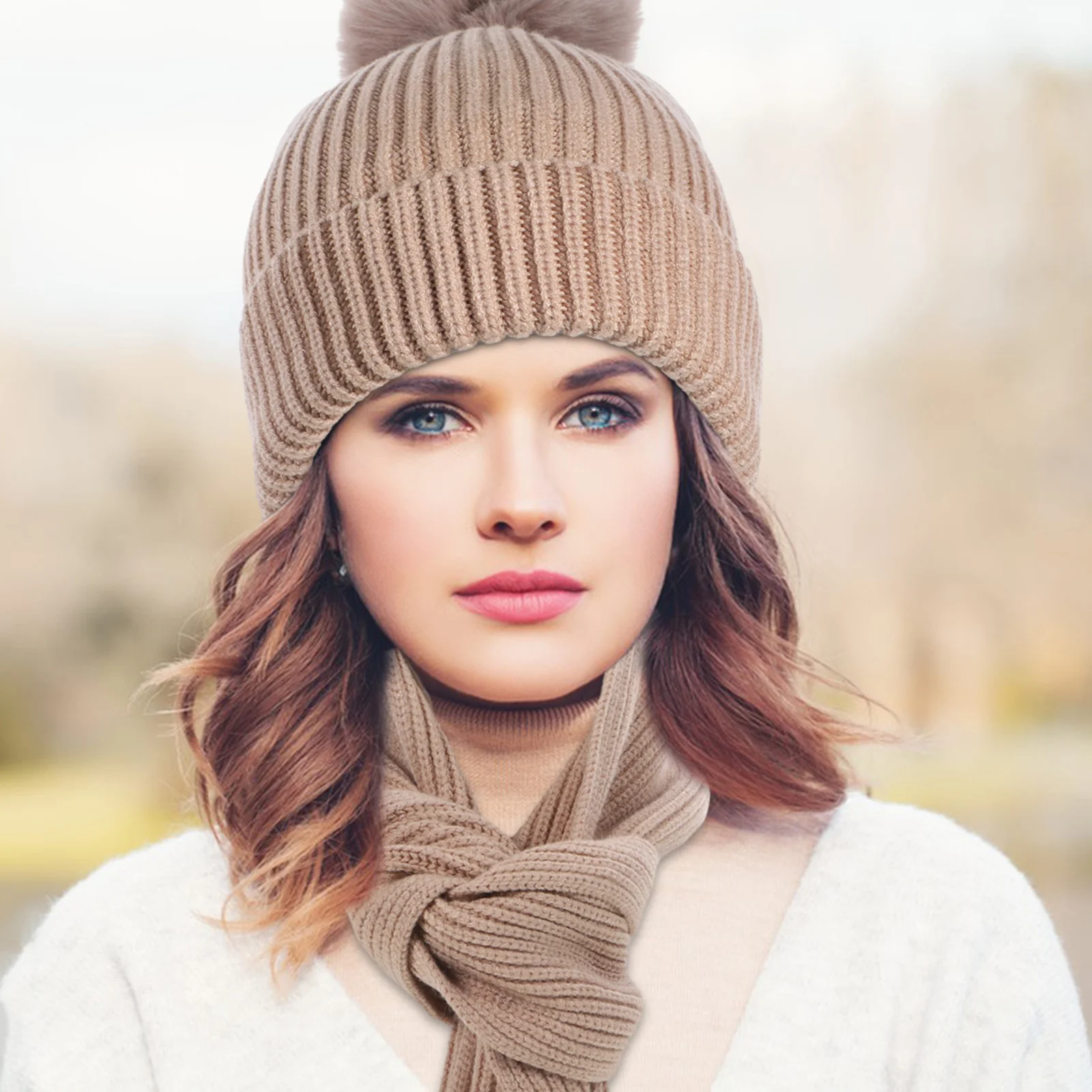 1Set Winter Hat Scarf Gloves Set for Women Warm Soft Comfortable Outdoor Wear Cold Weather Sports Climbing Gift
1Set Winter Hat Scarf Gloves Set for Women Warm Soft Comfortable Outdoor Wear Cold Weather Sports Climbing Gift