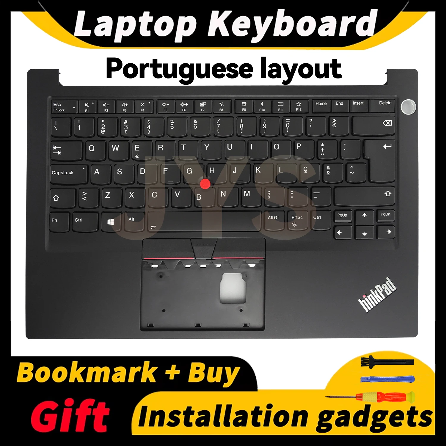 Suitable for Lenovo ThinkPad E14 Gen1 C-Cover with keyboard With backlight Portuguese layout Fingerprint hole 5M10V17052
Suitable for Lenovo ThinkPad E14 Gen1 C-Cover with keyboard With backlight Portuguese layout Fingerprint hole 5M10V17052