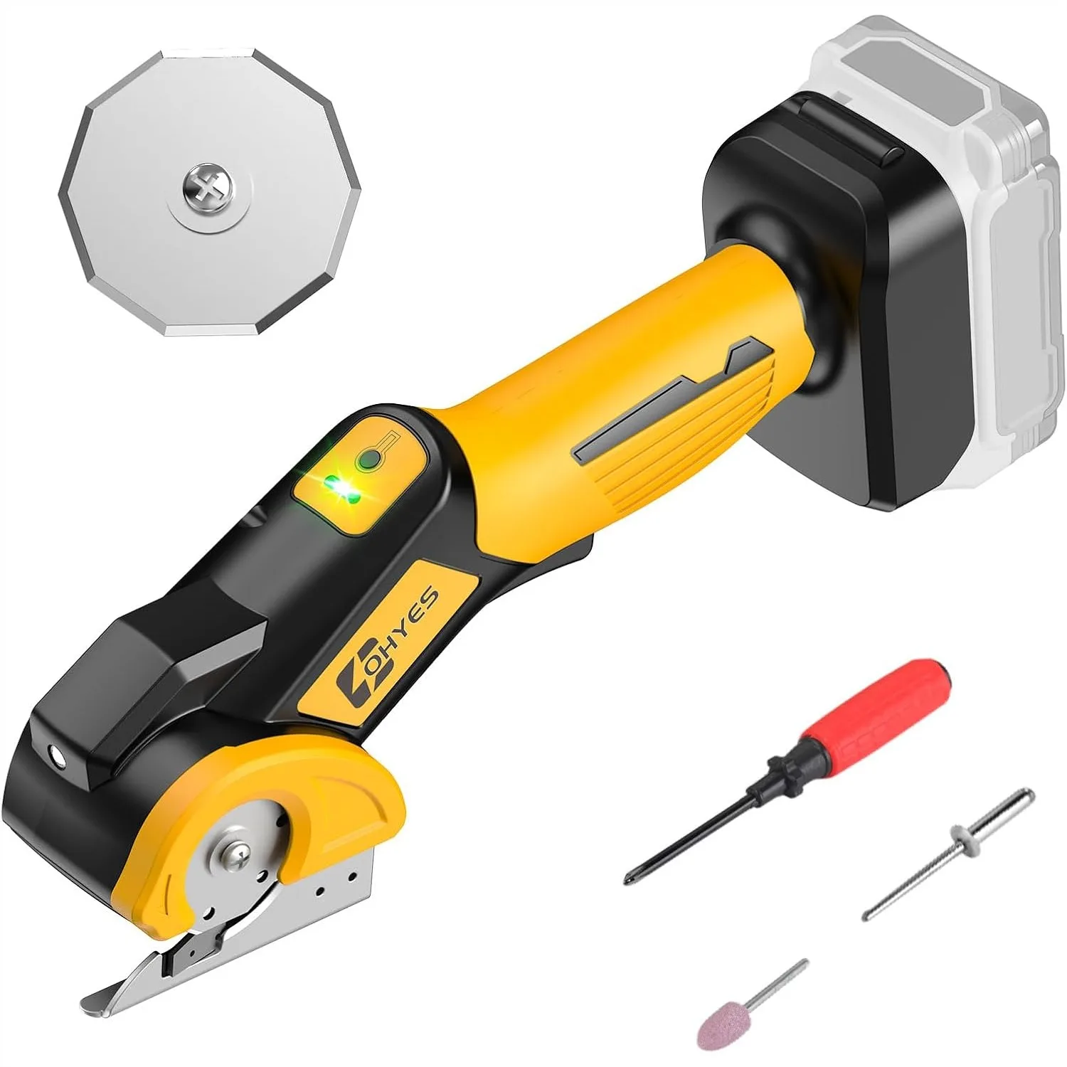 Cordless Electric Scissors For 20V Max Battery 440RPM Rotary Cutter For Fabric Carpet Plastic Cardboard With Extra Blade
Cordless Electric Scissors For 20V Max Battery 440RPM Rotary Cutter For Fabric Carpet Plastic Cardboard With Extra Blade