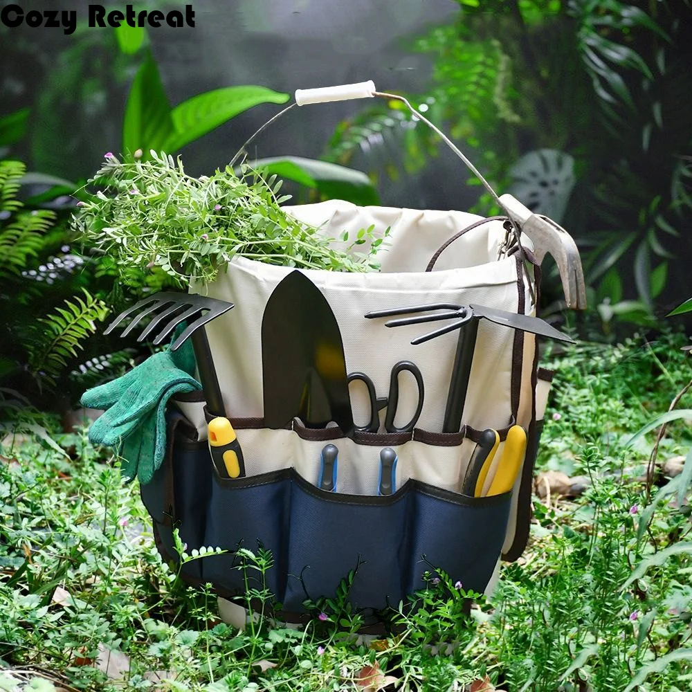 Storage Holder Oxford Cloth Garden Kit Waist Pouch Belt Storage Bucket Kit Pockets Hardware Storage Electrician Tools Bag DIY
Storage Holder Oxford Cloth Garden Kit Waist Pouch Belt Storage Bucket Kit Pockets Hardware Storage Electrician Tools Bag DIY