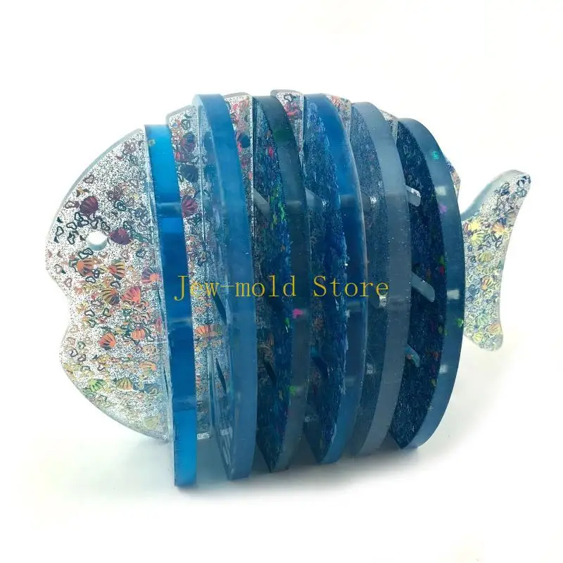 C71B for Creative Small Fish with Holder Epoxy Resin Mold Cup Mat Mug Pad Silicone Mould DIY Crafts Jewelry Home Casting
C71B for Creative Small Fish with Holder Epoxy Resin Mold Cup Mat Mug Pad Silicone Mould DIY Crafts Jewelry Home Casting