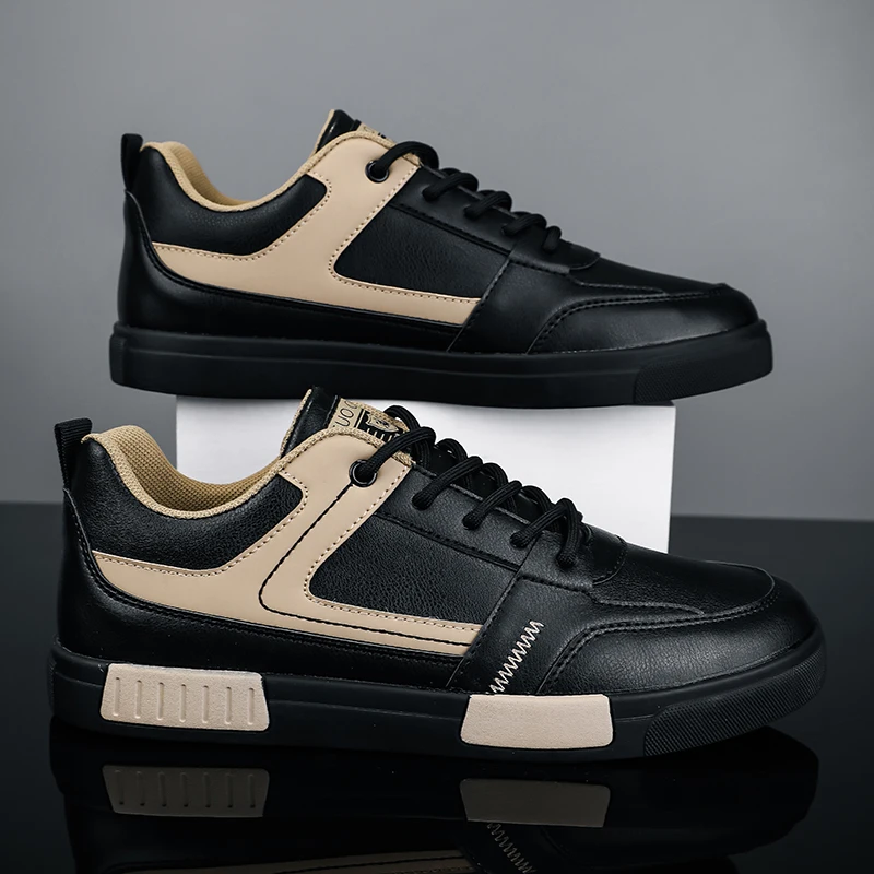 Autumn and Winter Fashionable Men's Board Shoes Trend Versatile Leather Men's Casual Shoes Comfortable Flat Walking Sneakers
Autumn and Winter Fashionable Men's Board Shoes Trend Versatile Leather Men's Casual Shoes Comfortable Flat Walking Sneakers