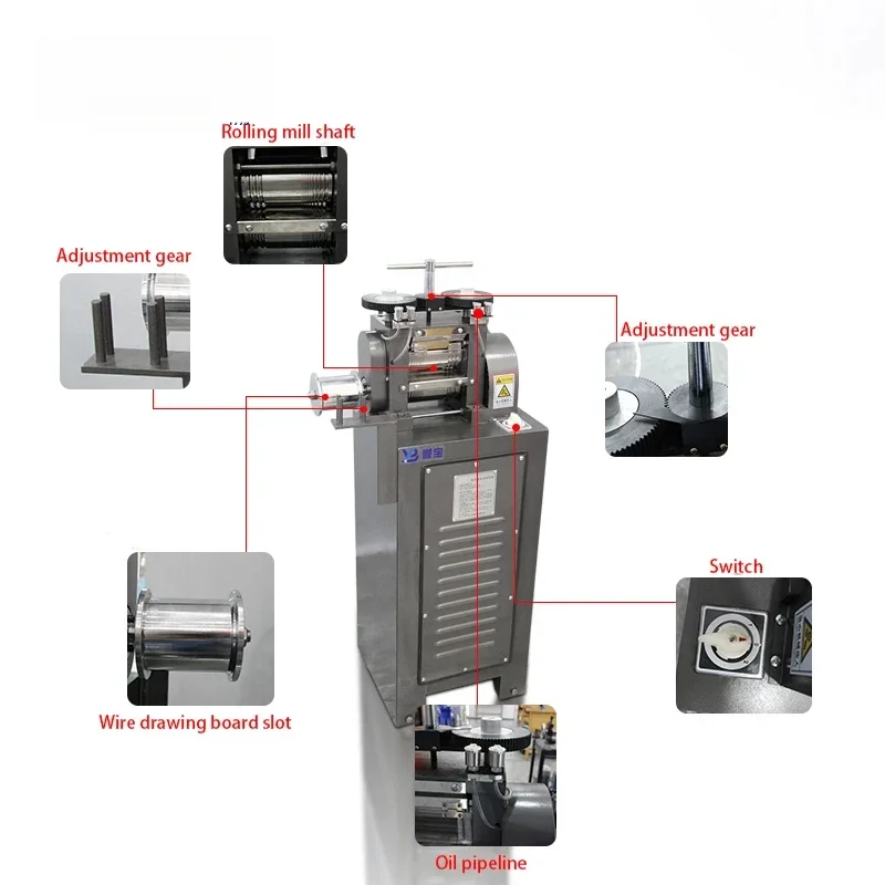 Big Power Electric Rolling Mill Machine Customized Gold Silver Jewellery Goldsmith Two Jewelry Rolling Mill for Jewellery
Big Power Electric Rolling Mill Machine Customized Gold Silver Jewellery Goldsmith Two Jewelry Rolling Mill for Jewellery