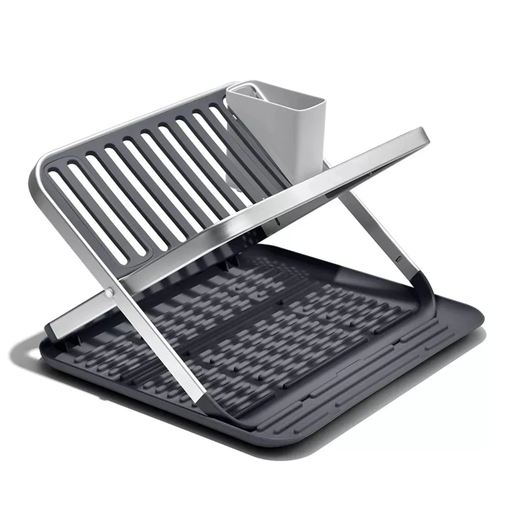 Collapsible Dish Rack with Drainboard for Kitchen Counter,Dish Drying Rack with Rustproof Aluminum Frame,Folding Dish Drainer
Collapsible Dish Rack with Drainboard for Kitchen Counter,Dish Drying Rack with Rustproof Aluminum Frame,Folding Dish Drainer
