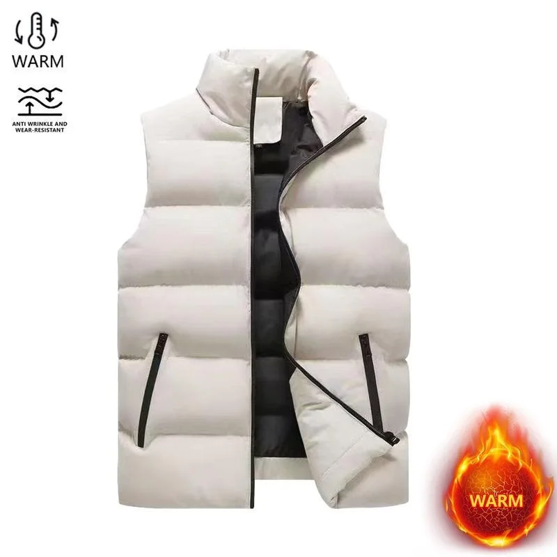 Men's Winter down Cotton Vest Stand Collar Jacket Couples Outdoor Warmth Long Style Fashionable Men's Clothing
Men's Winter down Cotton Vest Stand Collar Jacket Couples Outdoor Warmth Long Style Fashionable Men's Clothing