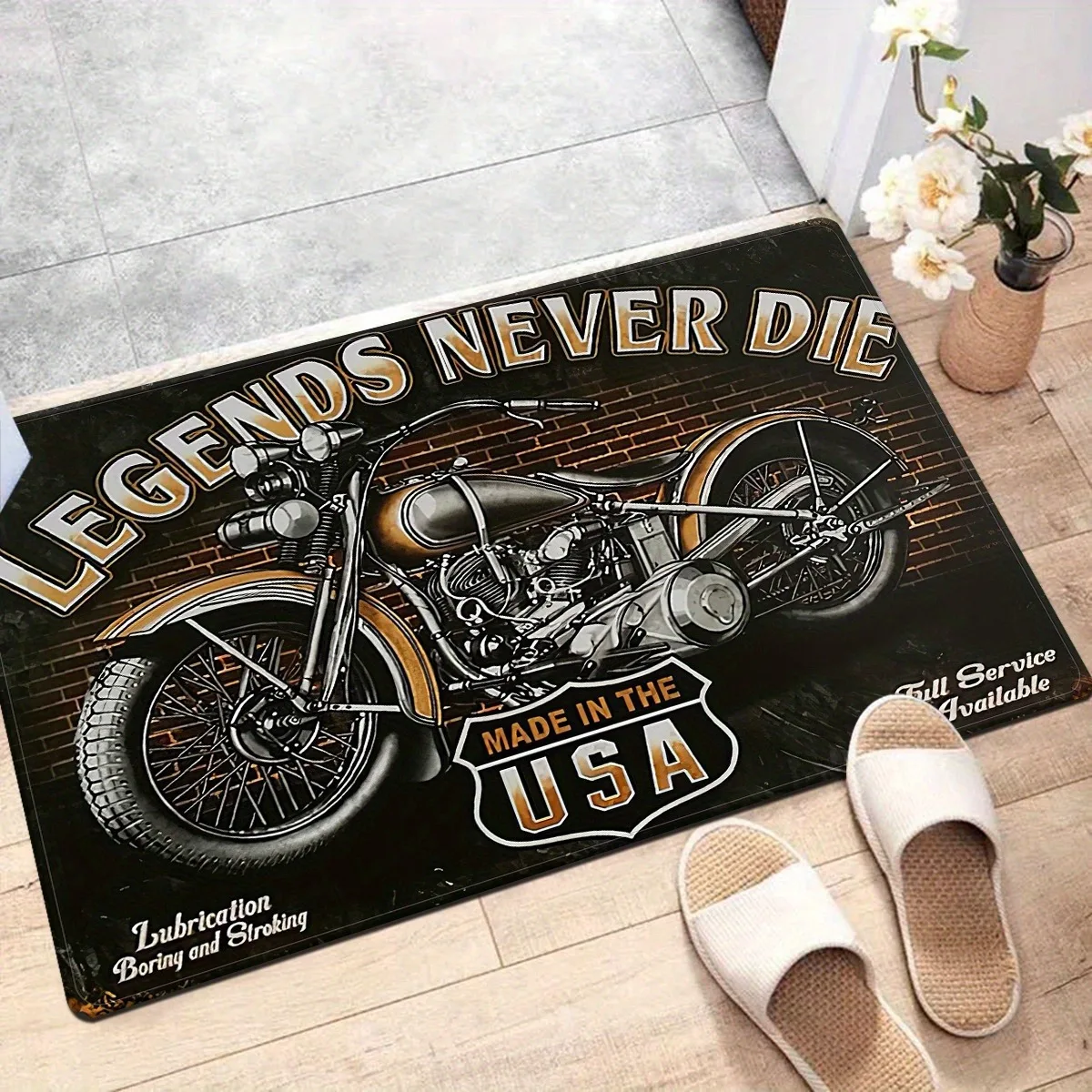 1PC Motorcycle Legends Pattern Door Mats Kitchen Rugs Non-Slip pop Living room Rugs Bath Mat Carpet for Home Sink Laundry Decor
1PC Motorcycle Legends Pattern Door Mats Kitchen Rugs Non-Slip pop Living room Rugs Bath Mat Carpet for Home Sink Laundry Decor
