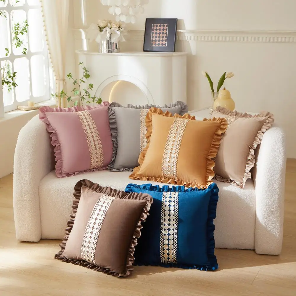 New Dutch Velvet Solid Color Cushion Cover Gorgeous Lace Patchwork Butterfly Edge Pillowcase Home Sofa Decoration Pillow Cover
New Dutch Velvet Solid Color Cushion Cover Gorgeous Lace Patchwork Butterfly Edge Pillowcase Home Sofa Decoration Pillow Cover