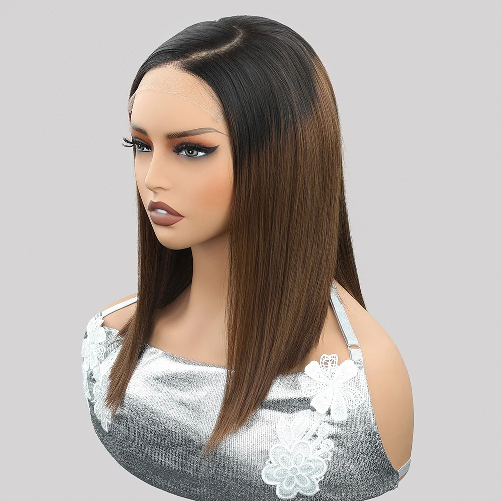 1BT30 Glueless Bone Straight Short Bob 5x5 Lace Frontal 100% Human Hair Wigs With Drawstring Colored Brown Lace Front Wigs
1BT30 Glueless Bone Straight Short Bob 5x5 Lace Frontal 100% Human Hair Wigs With Drawstring Colored Brown Lace Front Wigs