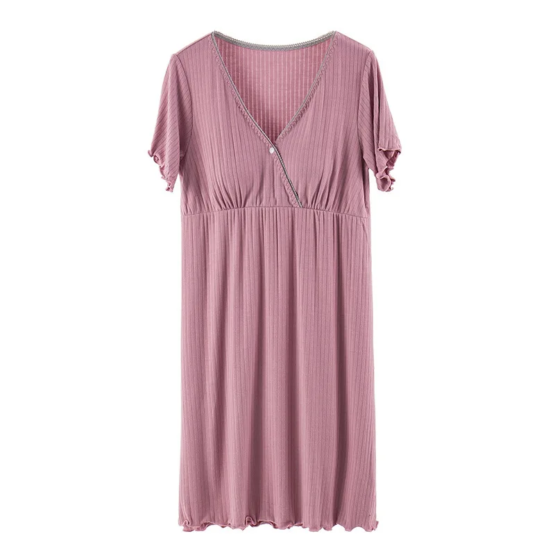 Maternity Dress Home Pajamas Postpartum Nursing Pajamas Summer Nursing Short Sleeves Large Size Medium and Long
Maternity Dress Home Pajamas Postpartum Nursing Pajamas Summer Nursing Short Sleeves Large Size Medium and Long