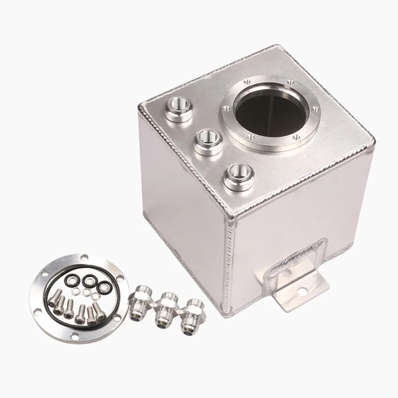 High performance Universal 2L Fuel Surge Tank AN6 Petrol Can Swirl Pot Billet Aluminum Reservoir Oil Catch Can Supply Tank
High performance Universal 2L Fuel Surge Tank AN6 Petrol Can Swirl Pot Billet Aluminum Reservoir Oil Catch Can Supply Tank
