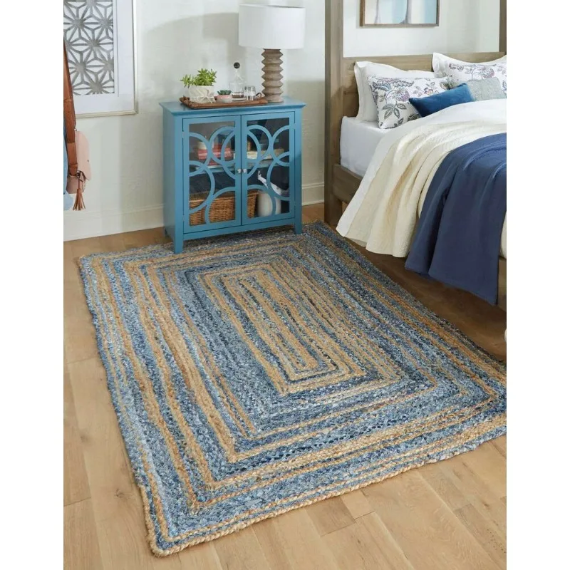 Rug Natural Denim Jute Braided Style Carpet Reversible Modern Rustic Look Rug
Rug Natural Denim Jute Braided Style Carpet Reversible Modern Rustic Look Rug