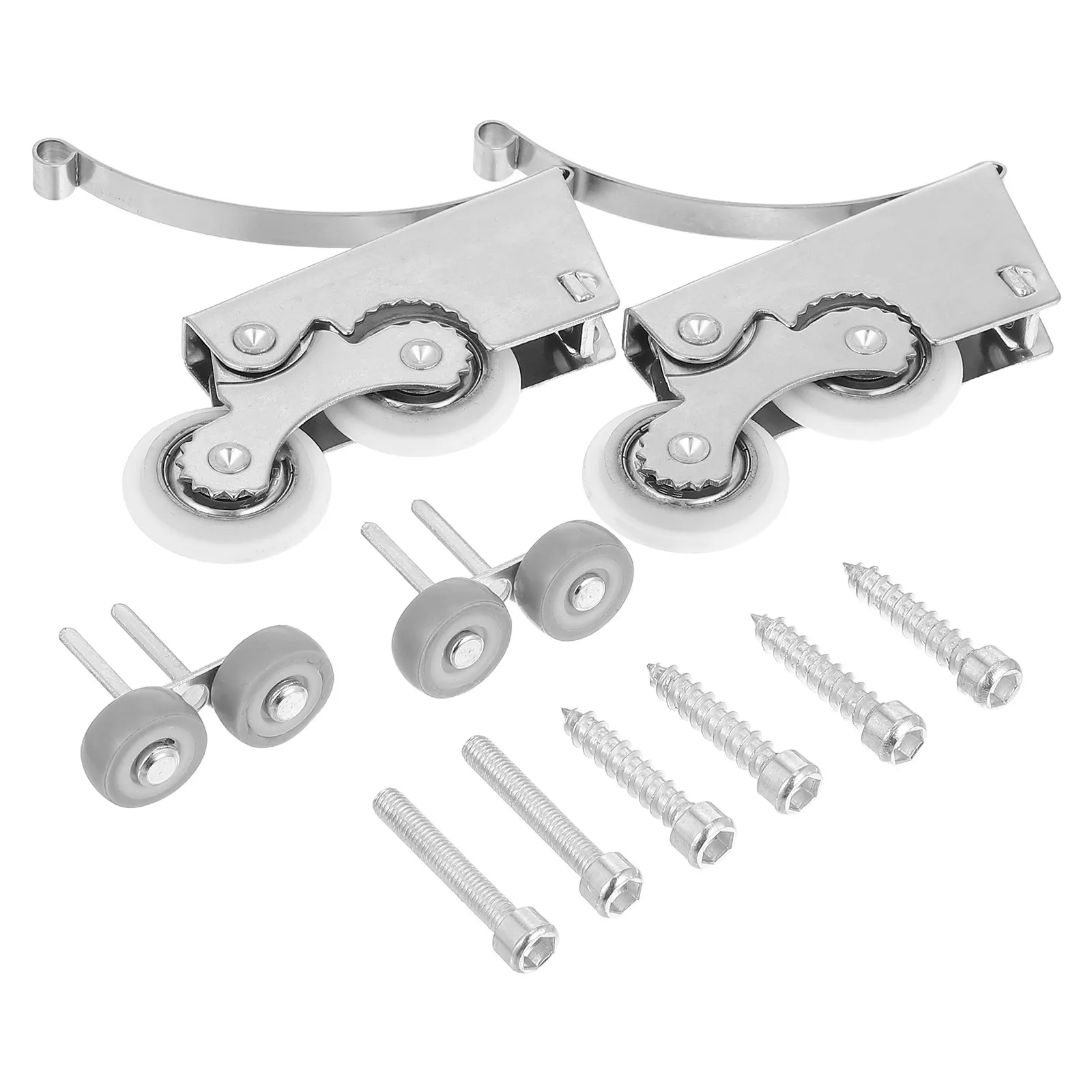 1Set Sliding Door Rollers Double Wheel Replacement Smooth Wear Resistant Door Runners for Wardrobe Closet Barn Kitchen Furniture
1Set Sliding Door Rollers Double Wheel Replacement Smooth Wear Resistant Door Runners for Wardrobe Closet Barn Kitchen Furniture