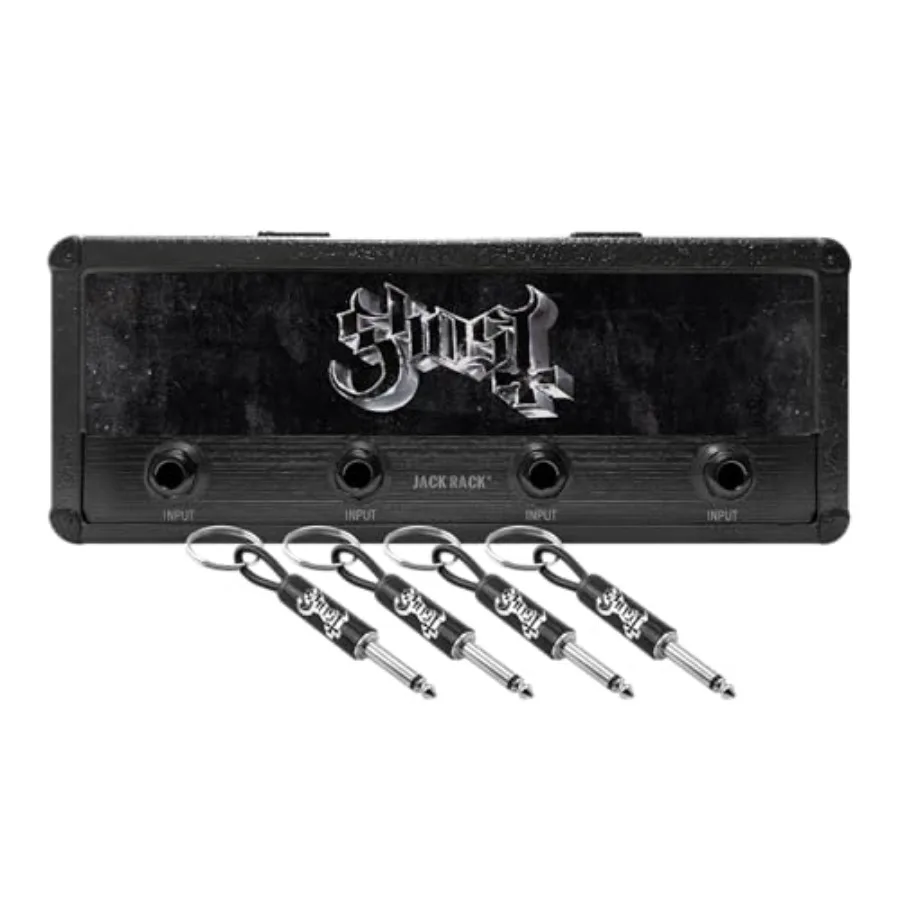 Jack Rack Wall mounting Key Hanger. Includes 4 Guitar Plug Keychains and Wall mounting Hardware
Jack Rack Wall mounting Key Hanger. Includes 4 Guitar Plug Keychains and Wall mounting Hardware