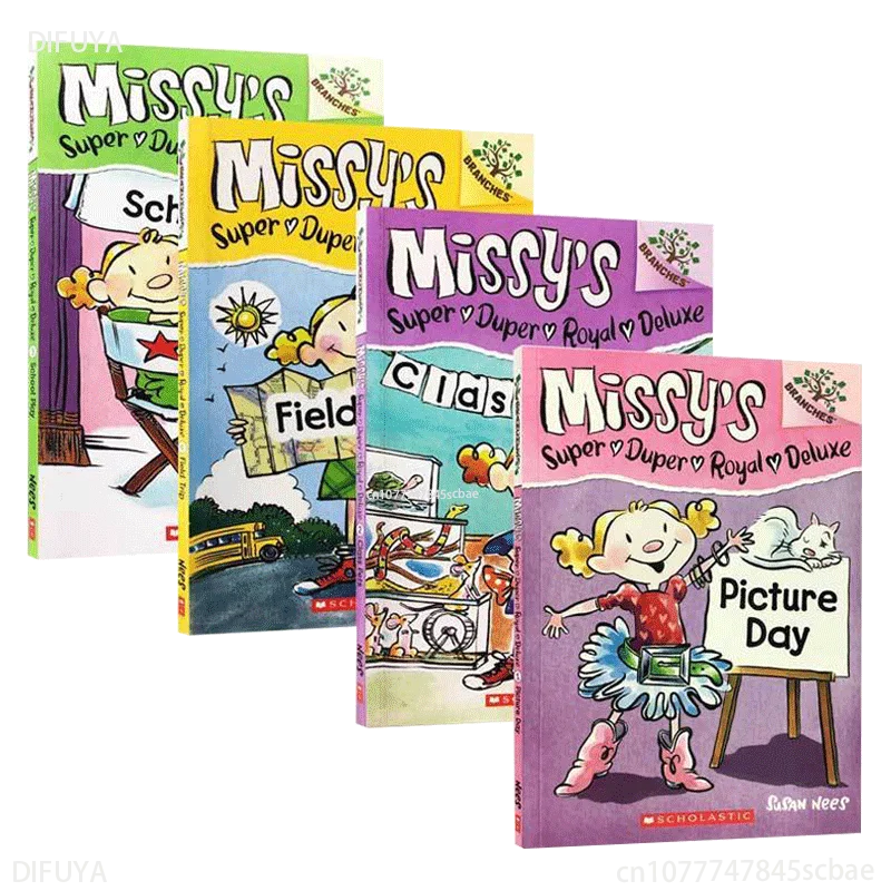 4 книги Супер-супер-суперсупер Missy's Royal Deluxe Reading, раскраска, английская книга рассказов, книжка с картинками, возраст 3-6 человек
4 книги Супер-супер-суперсупер Missy's Royal Deluxe Reading, раскраска, английская книга рассказов, книжка с картинками, возраст 3-6 человек