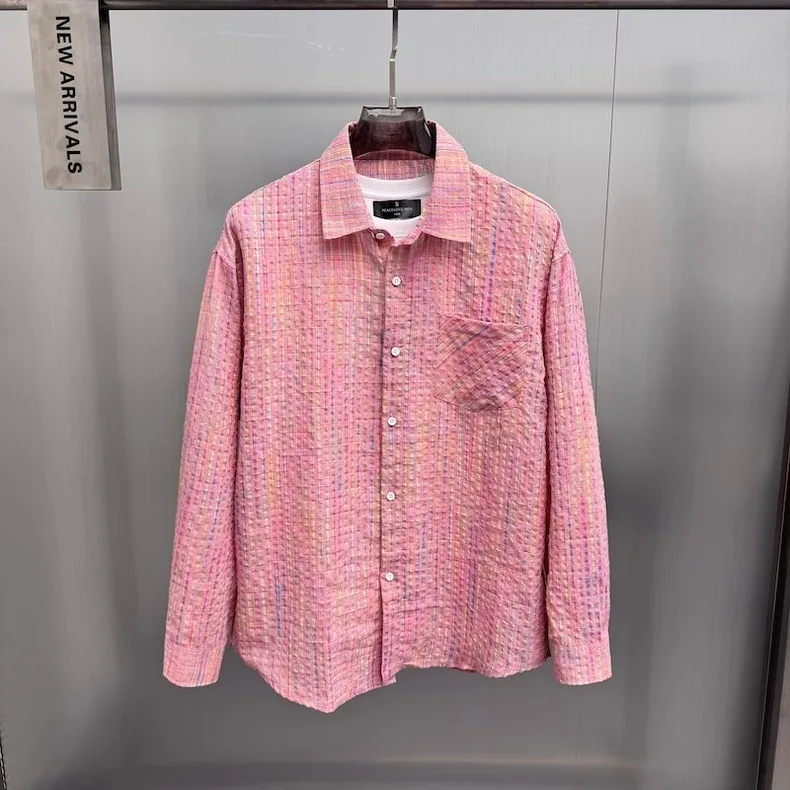 Повседневная мужская модная рубашка с длинным рукавом на весну-осень, с воротником, с принтом птиц, молодежная, универсальная, для пар, верхняя одежда
Повседневная мужская модная рубашка с длинным рукавом на весну-осень, с воротником, с принтом птиц, молодежная, универсальная, для пар, верхняя одежда