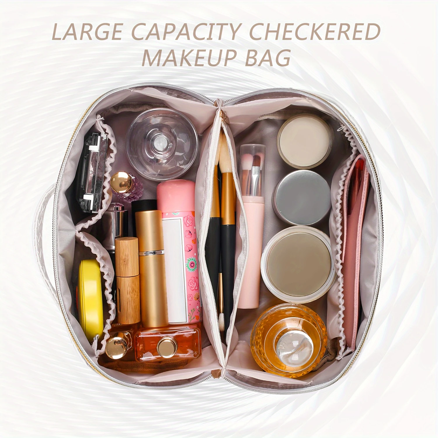 Large Capacity Travel Cosmetic Bag - Multifunctional Travel Makeup Bag for Easy Access, Waterproof Large-capacity Travel Cosmeti
Large Capacity Travel Cosmetic Bag - Multifunctional Travel Makeup Bag for Easy Access, Waterproof Large-capacity Travel Cosmeti