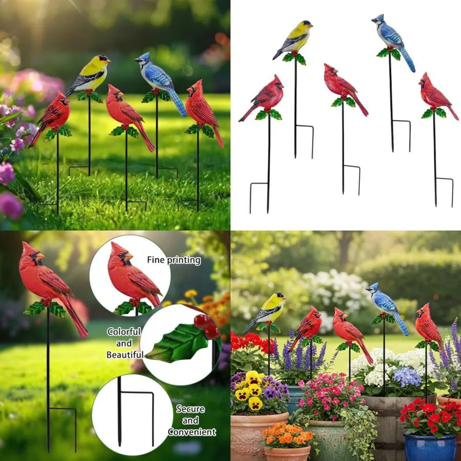 Pack s Metal Decorative Garden Stakes - 20 Inch Shaker Patio Decor Art and Rust Resistant Metal Garden Decor for Indoor and Out
Pack s Metal Decorative Garden Stakes - 20 Inch Shaker Patio Decor Art and Rust Resistant Metal Garden Decor for Indoor and Out