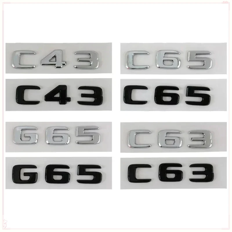 3D ABS Chrome Glossy BlacK Car Rear Trunk Letters Badge Sticker For C63 C43 C63 G65 W205 W204 G65 W463 Emblem Logo Accessories
3D ABS Chrome Glossy BlacK Car Rear Trunk Letters Badge Sticker For C63 C43 C63 G65 W205 W204 G65 W463 Emblem Logo Accessories