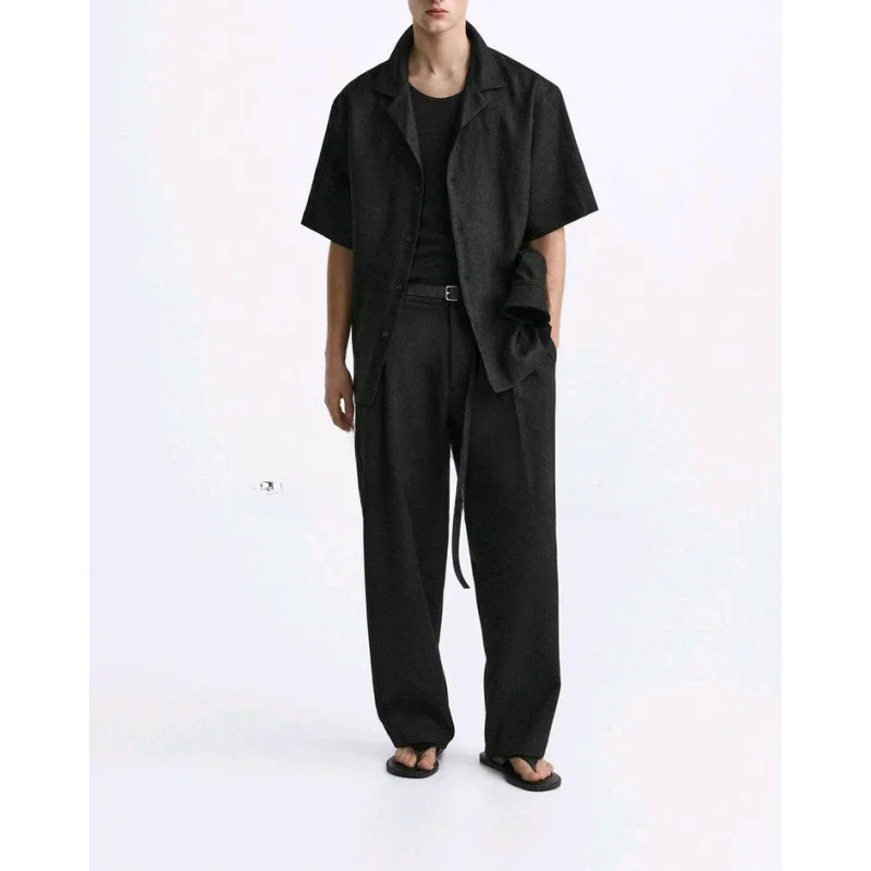 Spring Men's Casual Loose Fit Bowling irt ort Sve Linen Blend Stand Edition Collar Comfortable Commute Wear
Spring Men's Casual Loose Fit Bowling irt ort Sve Linen Blend Stand Edition Collar Comfortable Commute Wear
