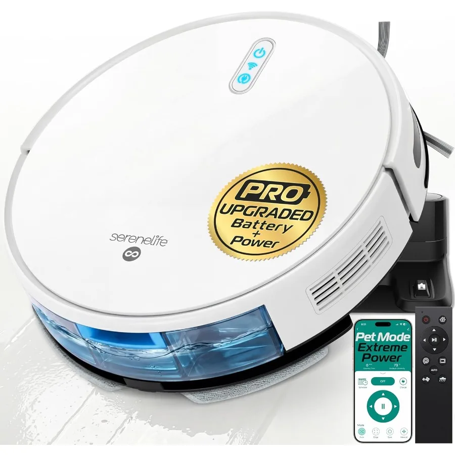 Smart Robot Vacuum Cleaner and Mop Combo Pro Edition with Upgraded Battery Extreme Suction Internal Water Tank App Control Idea
Smart Robot Vacuum Cleaner and Mop Combo Pro Edition with Upgraded Battery Extreme Suction Internal Water Tank App Control Idea
