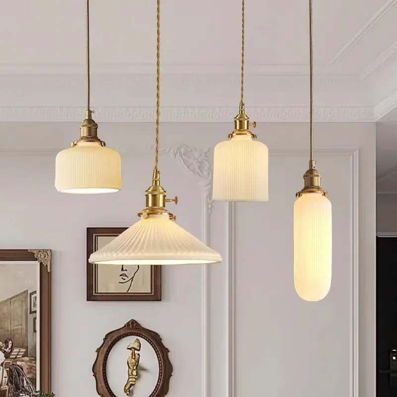 Nordic white ceramic lamp Bathroom Mirror Japanese pleated lamp Vintage Bedroom bedside lamps Sconce LED brass pendant light
Nordic white ceramic lamp Bathroom Mirror Japanese pleated lamp Vintage Bedroom bedside lamps Sconce LED brass pendant light