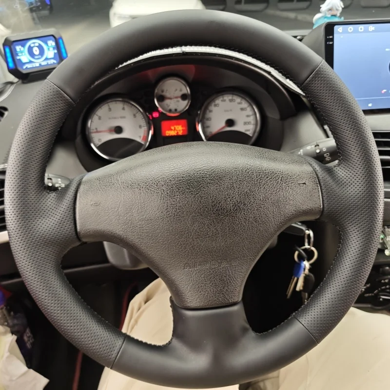 Car Steering Wheel Anti-slip Genuine Leather For Peugeot 206 1998-2005 206 SW 2003-2005 Steering-Wheel Cover Wrap Car Accessorie
Car Steering Wheel Anti-slip Genuine Leather For Peugeot 206 1998-2005 206 SW 2003-2005 Steering-Wheel Cover Wrap Car Accessorie