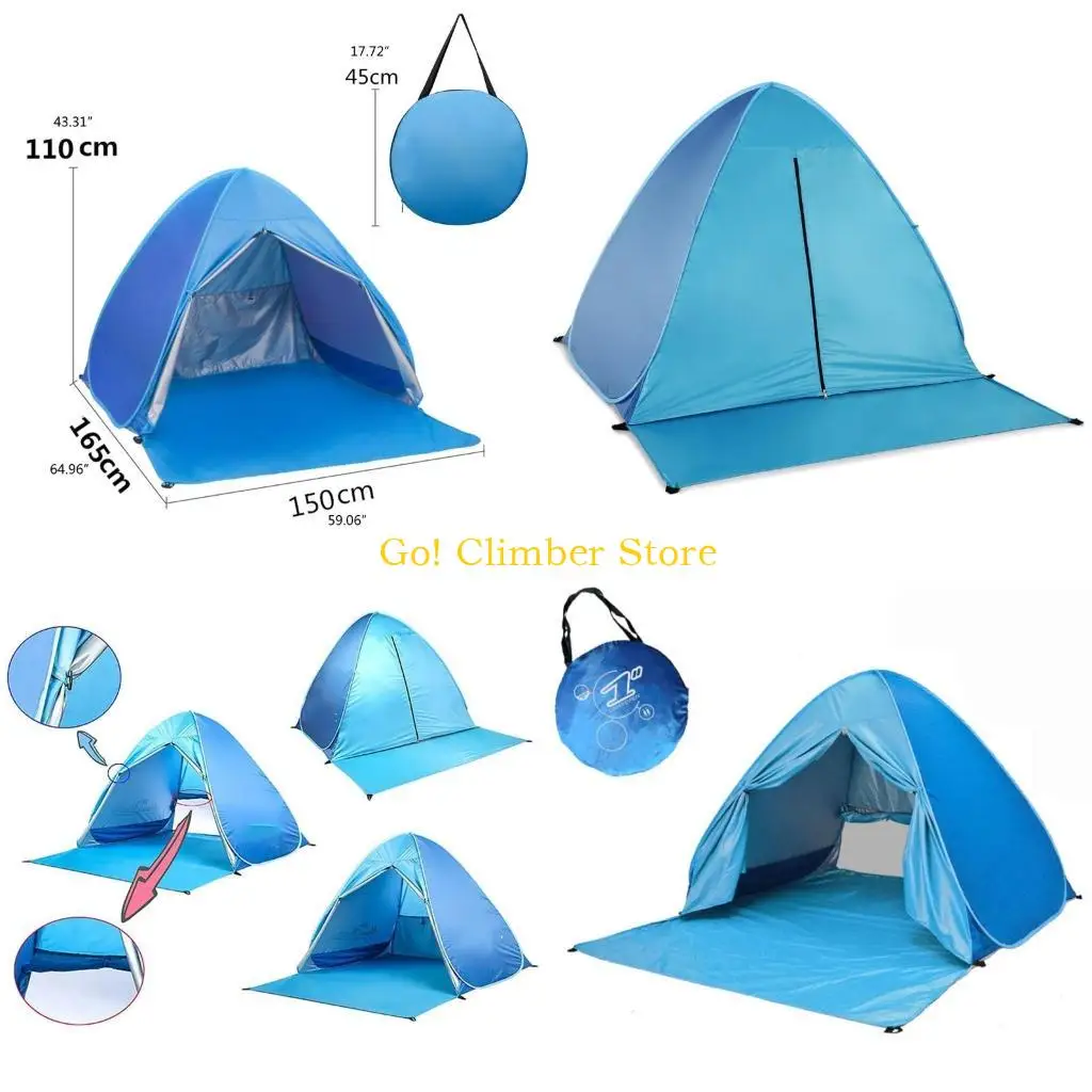 Q84C Beach Tent with Sun Anti UV SPF 50+ for 2-4 Family, Pop-up Beach Tent
Q84C Beach Tent with Sun Anti UV SPF 50+ for 2-4 Family, Pop-up Beach Tent