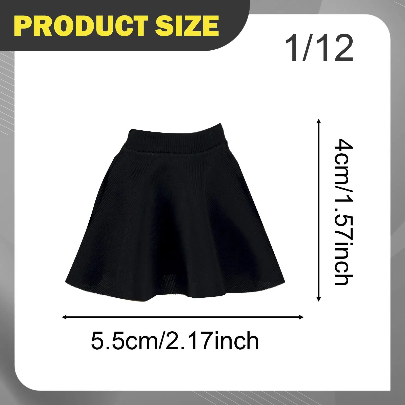 Miniature Fashion Skirt Female 1/12 Scale Action Figure Clothing Trendy Outfit for Doll Photography Display
Miniature Fashion Skirt Female 1/12 Scale Action Figure Clothing Trendy Outfit for Doll Photography Display
