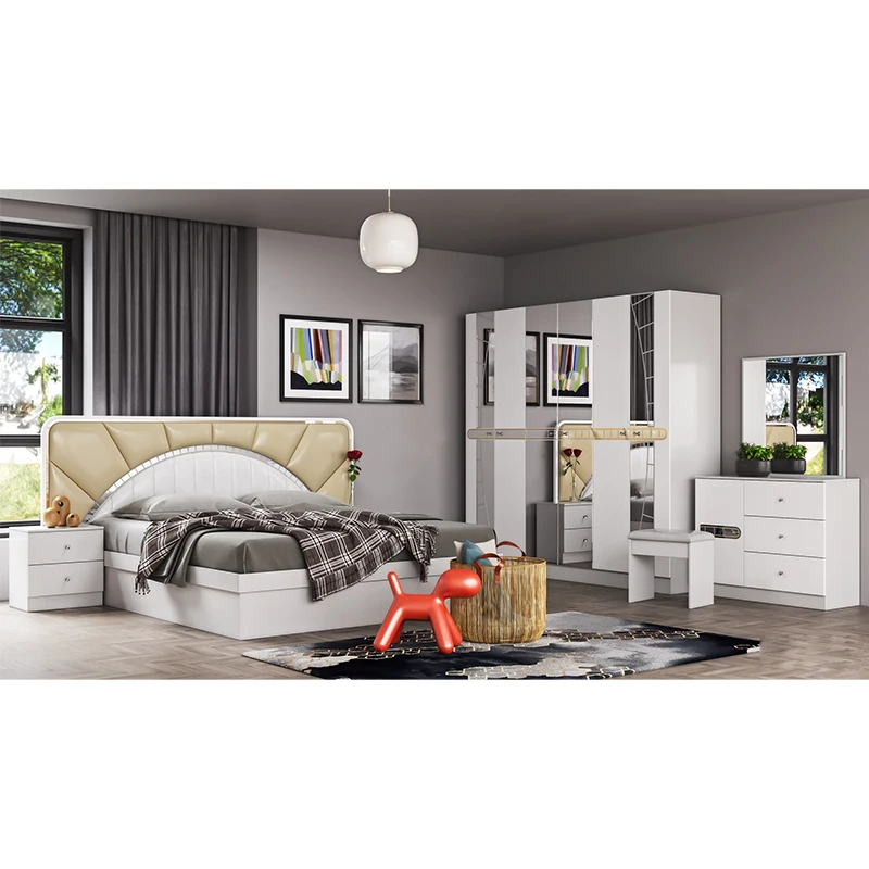Wooden bed Modern King Particleboard bed with storage Bedroom furniture camas de madera
Wooden bed Modern King Particleboard bed with storage Bedroom furniture camas de madera