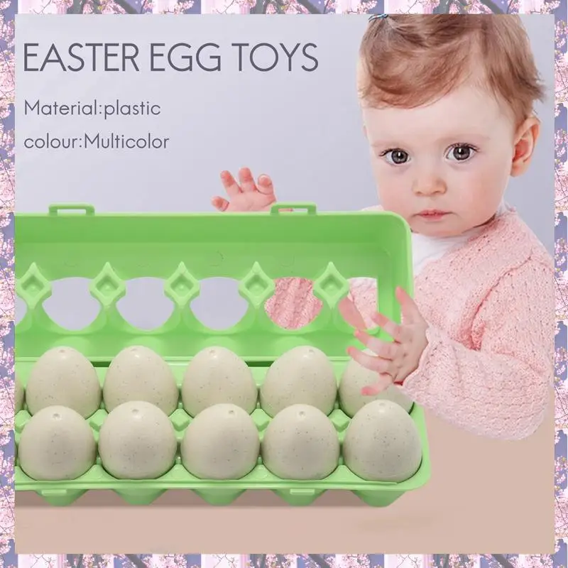 T84C-12Pcs Easter Dinosaur Eggs Sensory Early Learning Fine Motor Skills Toys Educational Color Shape Puzzle Gifts
T84C-12Pcs Easter Dinosaur Eggs Sensory Early Learning Fine Motor Skills Toys Educational Color Shape Puzzle Gifts