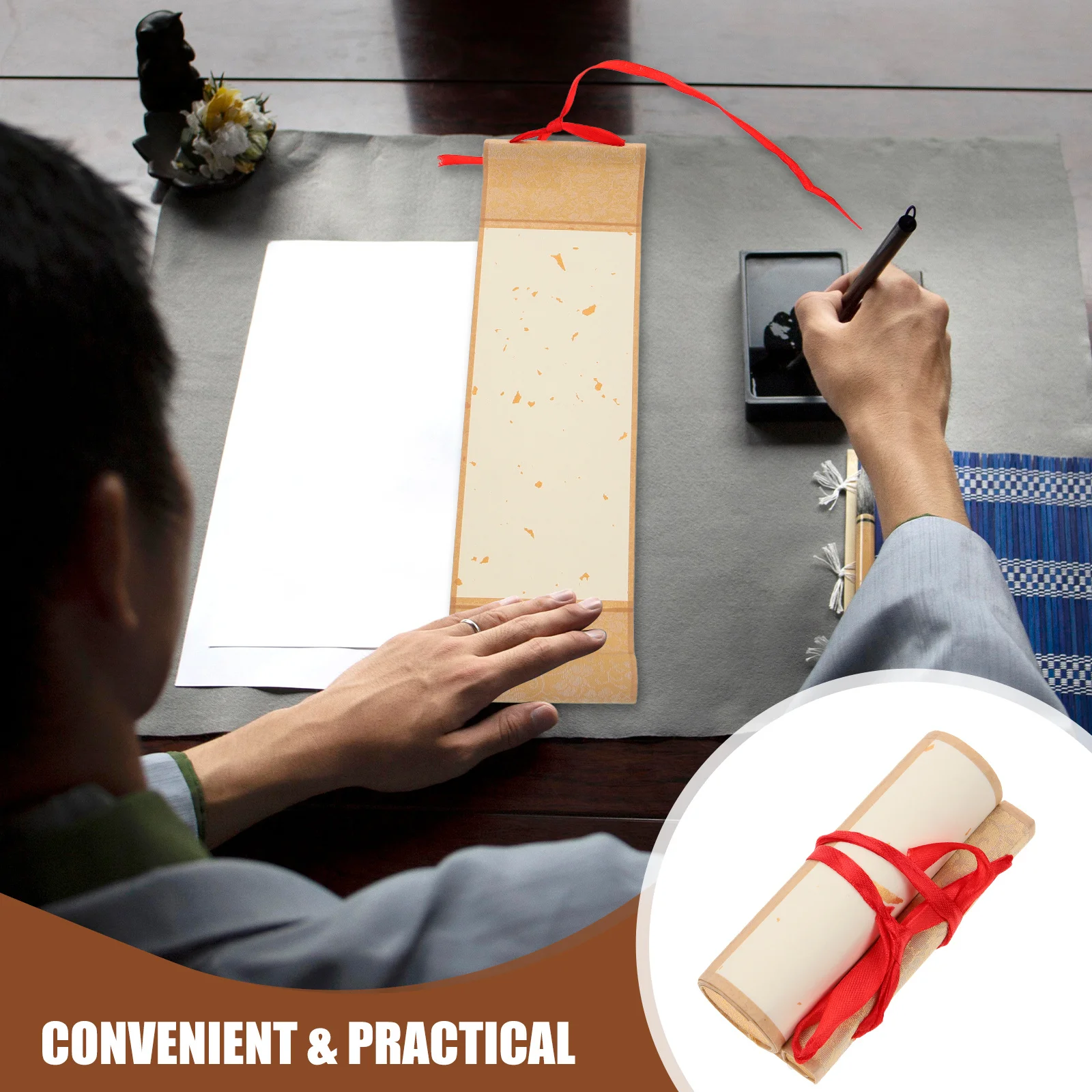 Portable Blank Scroll Paper for Chinese Calligraphy Ink Painting Practice High-Quality Xuan Paper Based Roll Suitable for Gift
Portable Blank Scroll Paper for Chinese Calligraphy Ink Painting Practice High-Quality Xuan Paper Based Roll Suitable for Gift