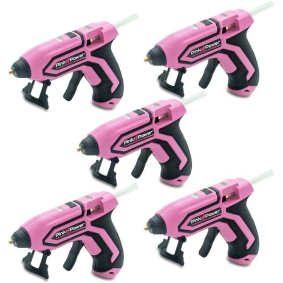 DIY Crafts Home Repairs School Projects Mini Cordless Hot Glue Gun Kit with Stand 100 Sticks Fast Heating USB Rechargeable Port
DIY Crafts Home Repairs School Projects Mini Cordless Hot Glue Gun Kit with Stand 100 Sticks Fast Heating USB Rechargeable Port