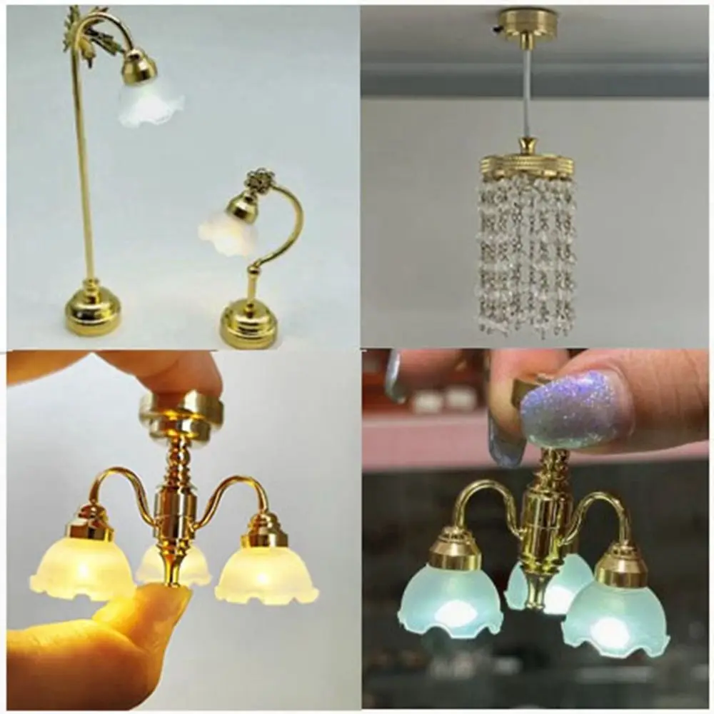 1:12 миниатюрная светодиодная лампа для кукольного домика, 5 стилей, люстра «сделай сам», модель домашнего освещения, золотой потолочный светильник, аксессуары для кукольного дома
1:12 миниатюрная светодиодная лампа для кукольного домика, 5 стилей, люстра «сделай сам», модель домашнего освещения, золотой потолочный светильник, аксессуары для кукольного дома