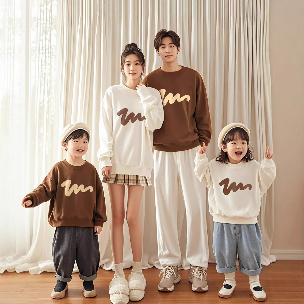 Parent-child Sweatshirts Korean Fashion Style Family Matching Clothes Mother Father and Daughter Son Long Sleeve Tops Clothing
Parent-child Sweatshirts Korean Fashion Style Family Matching Clothes Mother Father and Daughter Son Long Sleeve Tops Clothing