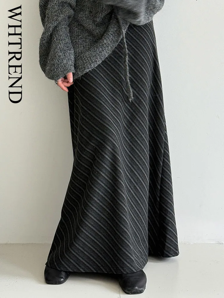 WHTREND French Twill Woolen Midi Skirt For Women, Autumn Winter New Style, Elegant Slimming A-Line Bodycon Long Skirts WH1912
WHTREND French Twill Woolen Midi Skirt For Women, Autumn Winter New Style, Elegant Slimming A-Line Bodycon Long Skirts WH1912